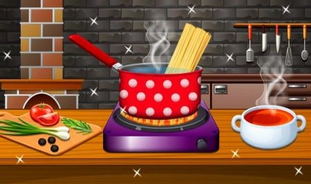 脆面烹饪Crispy Noodles Cooking Game截图1