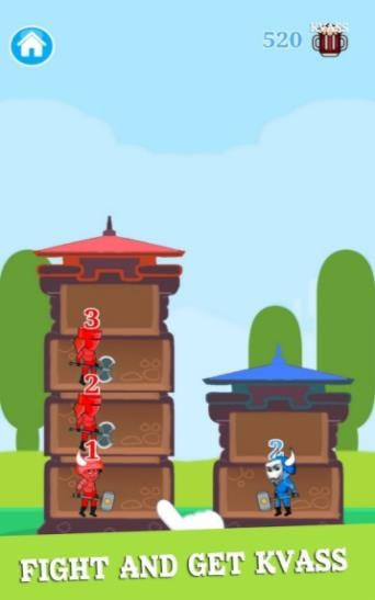 塔楼战争(Bubble Kvass Tower Wars)截图2