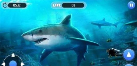 白鲨攻击任务White Shark Attack Mission 3D截图1