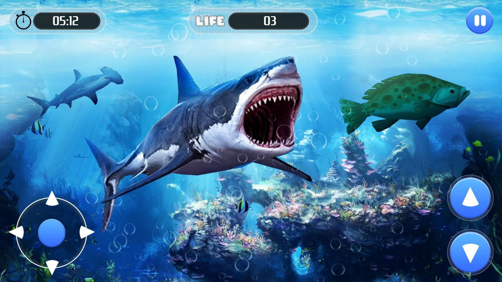 大白鲨生存模拟器(White Shark Attack Mission 3D)截图3