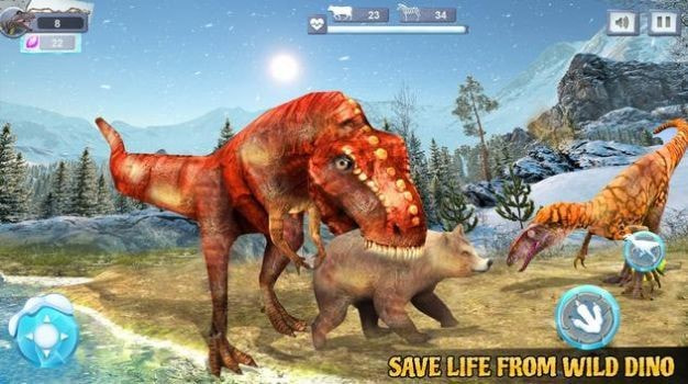 恐龙动物战斗模拟器(Winter Dino Simulator 2022)0