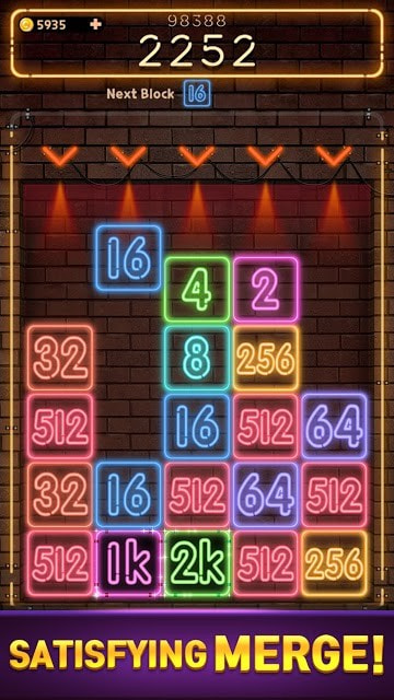 霓虹灯2048(Drop Number Neon)3