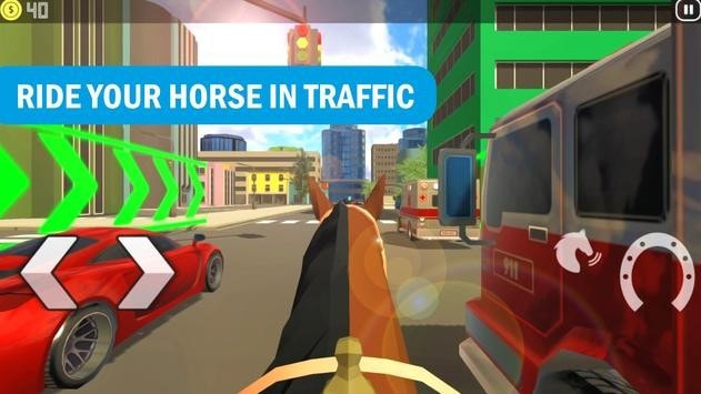 在交通中骑马Horse Riding in Traffic2