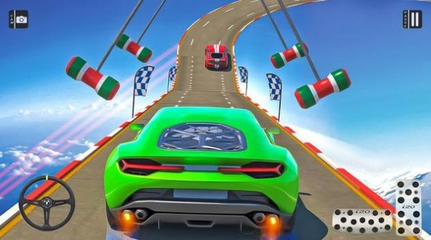 超跑巨型坡道特技3D(Car Stunt Drift)截图4