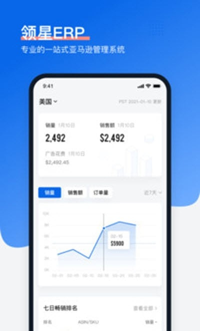 领星erp(亚马逊店铺管理系统)截图1