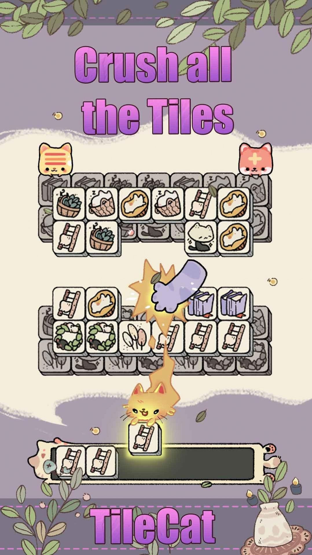 磁贴猫三消益智游戏(Tile Cat)0