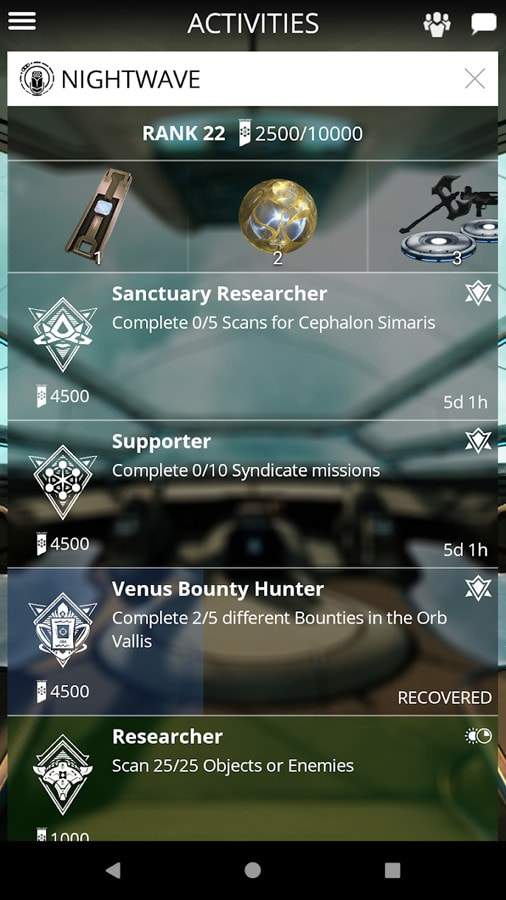 星际战甲手机助手App(Warframe Companion)2