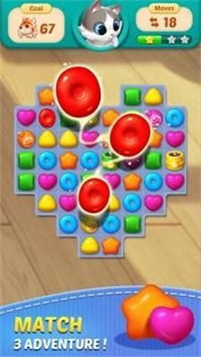 猫匹配Cat Match Free Puzzle Game截图1