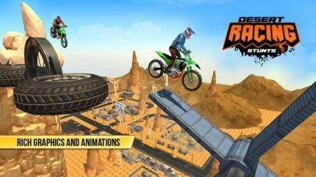 沙漠摩托特技Desert Bike Stunts截图1