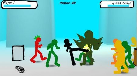 火柴人街战Stickman Street Fighting截图1