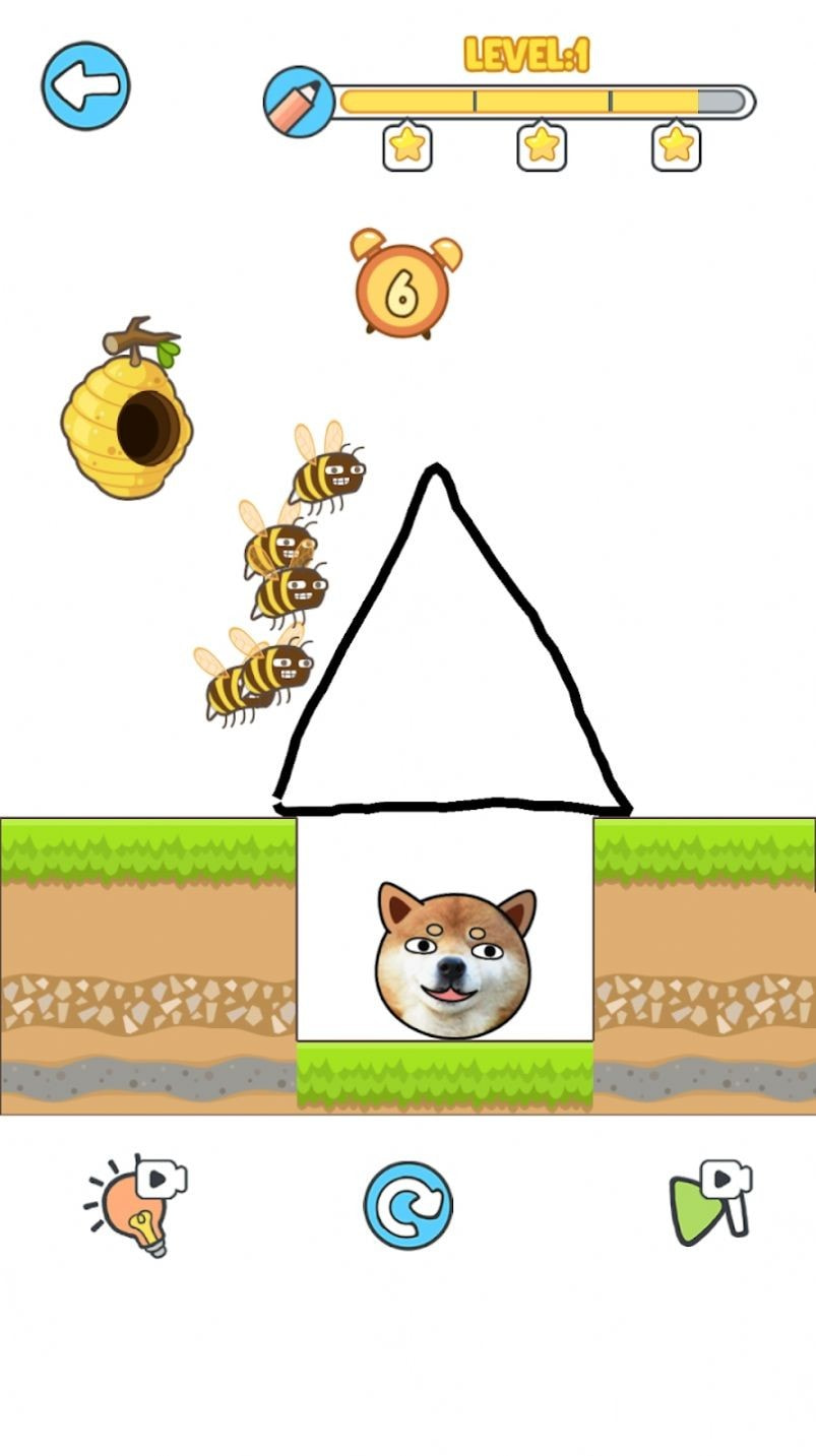 狗狗英雄绘画救援(Doge Hero: Draw to Save)截图4