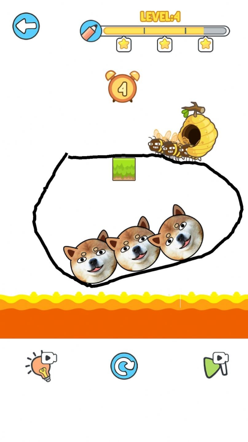 狗狗英雄绘画救援(Doge Hero: Draw to Save)免费手机游戏下载1