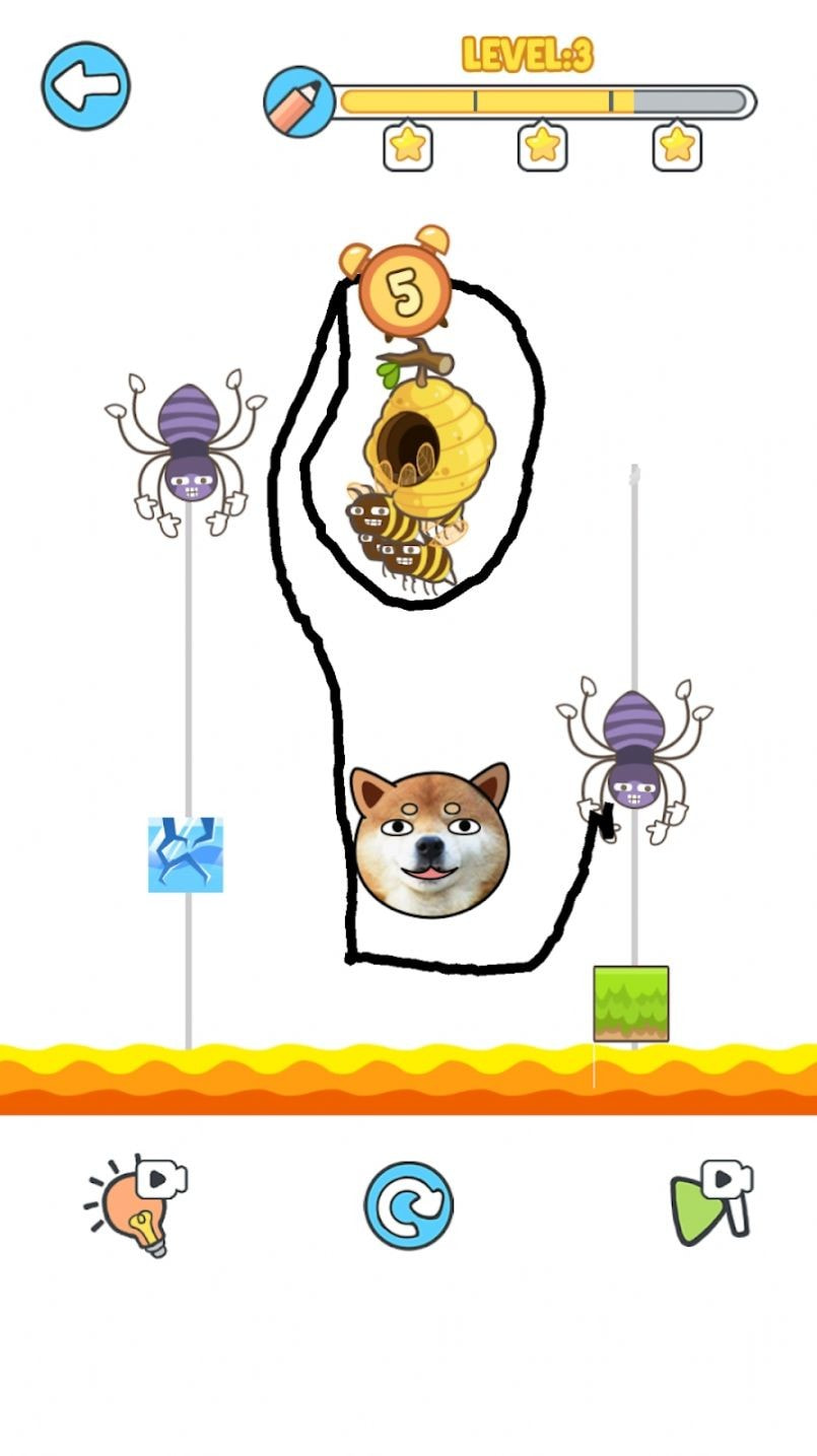 狗狗英雄绘画救援(Doge Hero: Draw to Save)0