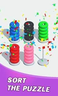 彩色铁环堆叠(Color Hoop Stack)截图1