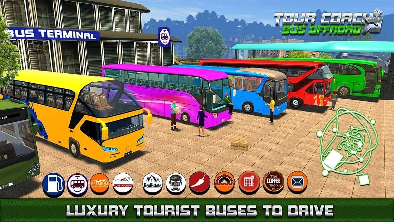 旅游教练公路驾驶(Tourist Coach Dangerous Offroad)截图2