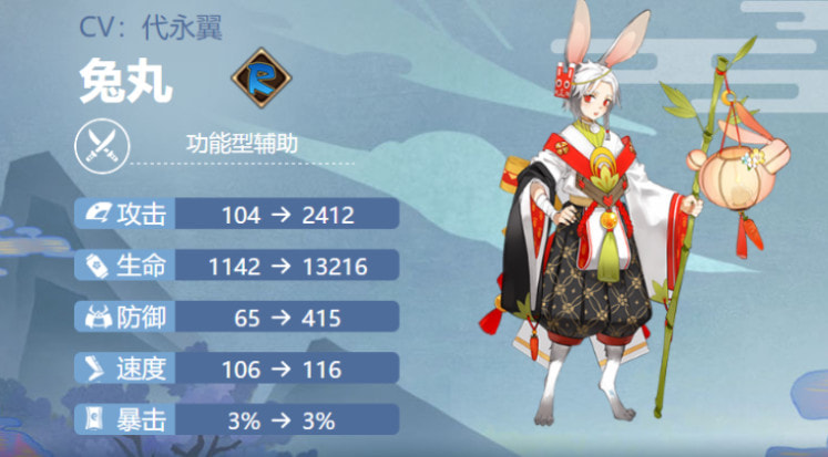 阴阳师兔丸御魂搭配-兔丸值得培养吗2022