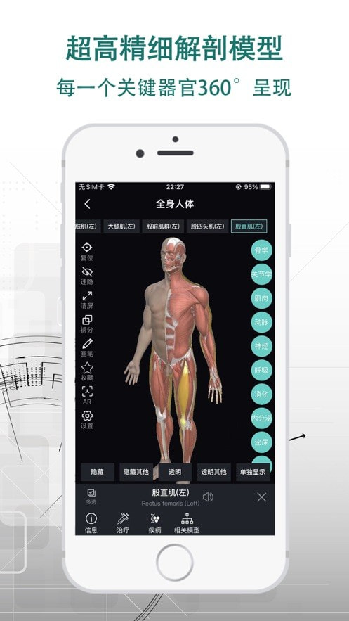 掌上3D解剖截图2