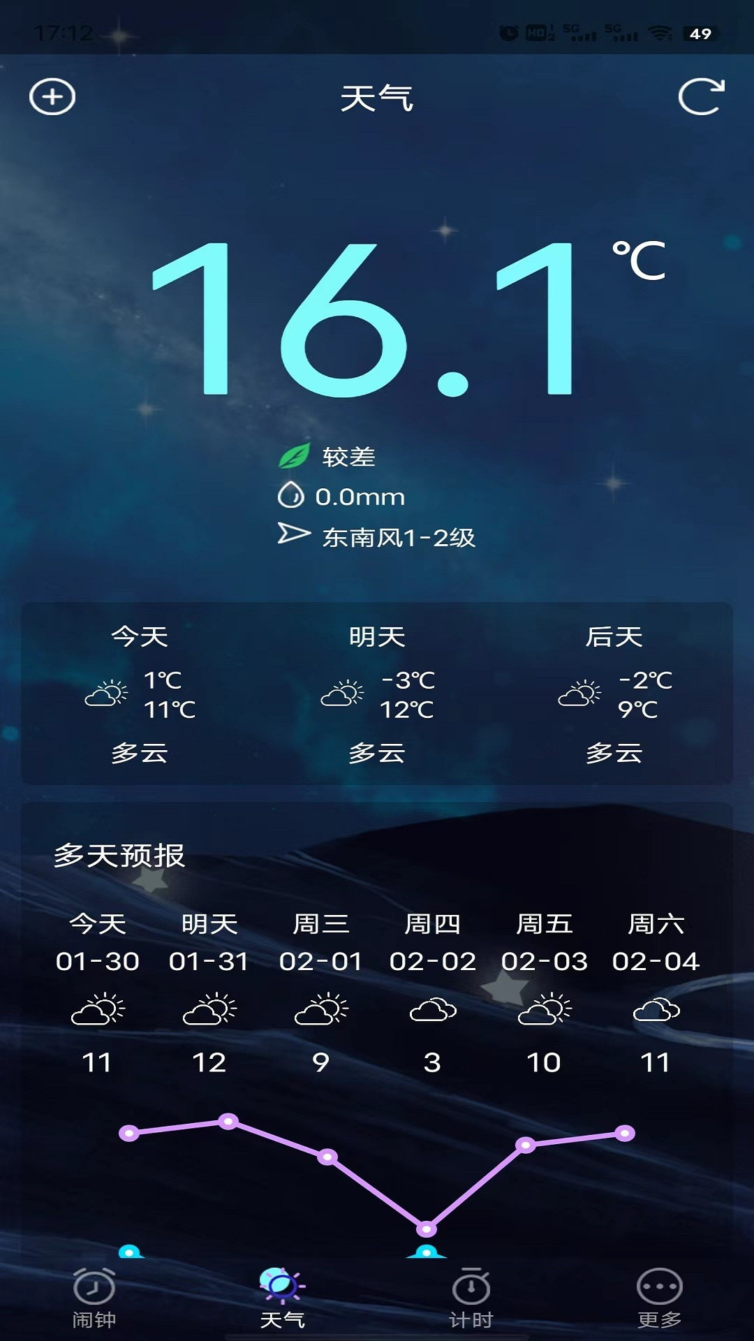 星帆闹钟截图4