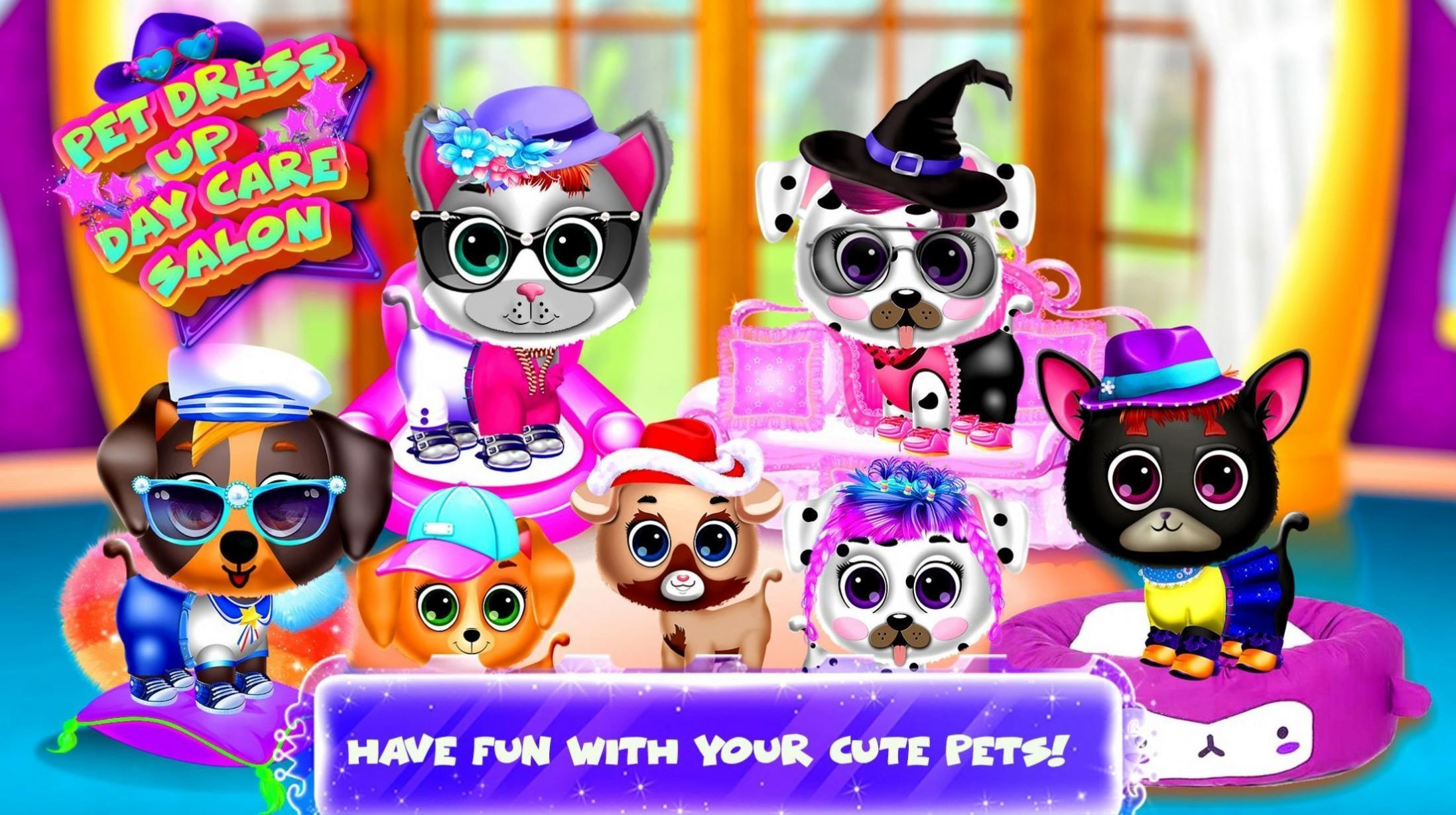 宠物猫时尚沙龙Pet Dress Up Day Care Salon截图3