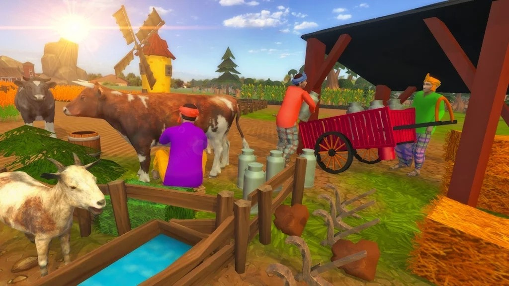 农场小镇模拟器3D(Farming Town Simulator Farm 3D)截图3