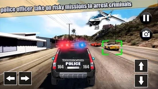 逃脱警察任务3dPolice Car Gangster截图2