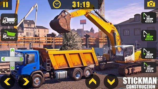 火柴人城市建设(Stickman City Construction Excavator)截图2