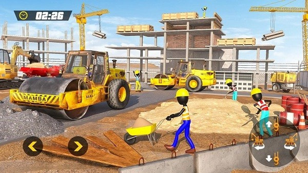 火柴人城市建设(Stickman City Construction Excavator)截图1