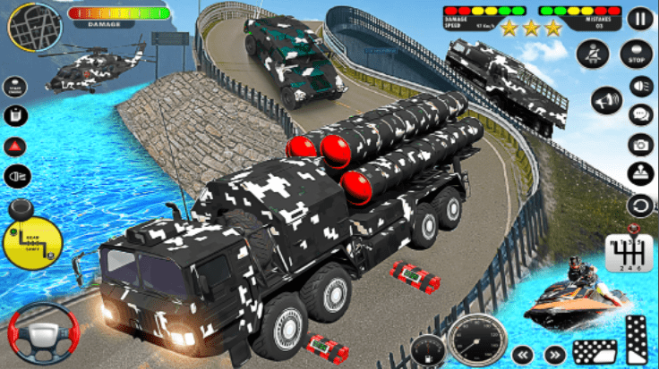 陆军车辆运输卡车模拟器Army Vehicle Transporter截图2