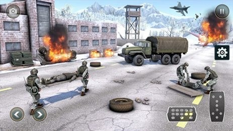 卡车模拟器军队3D(Army Truck Driving)截图2