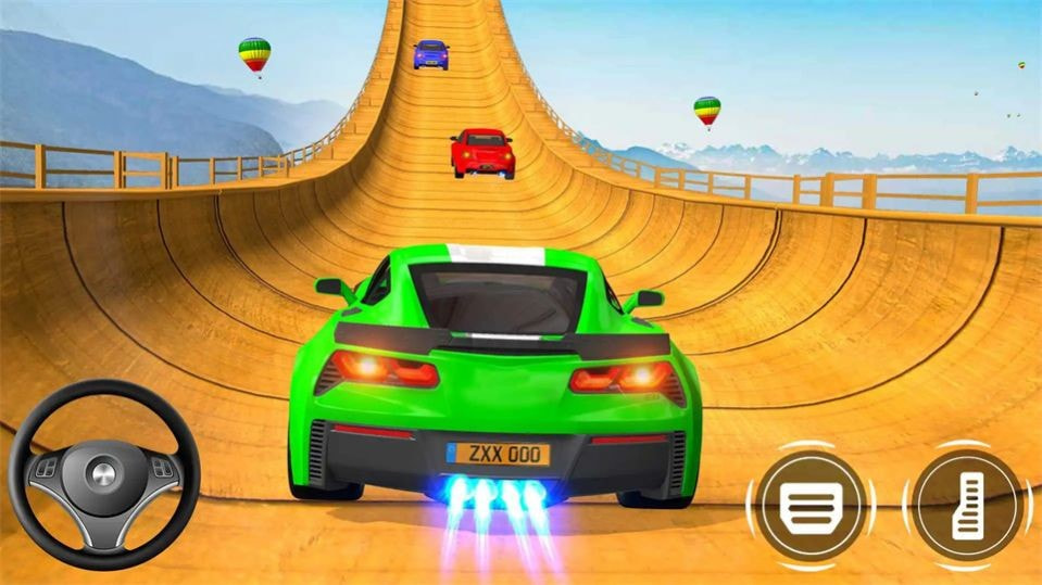 汽车特技疯狂坡道(Car Stunt Crazy Ramp Car Games)截图1