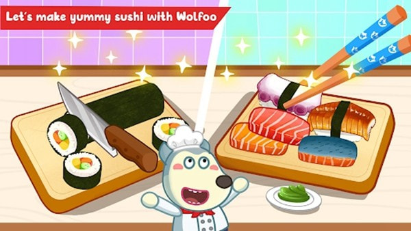 大厨沃福中文版(Wolfoo The Chef: Cooking Game)截图1