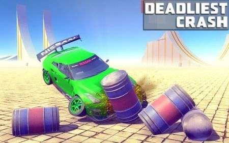 德比撞车特技比赛(Derby Crash Car Stunt Race)截图4