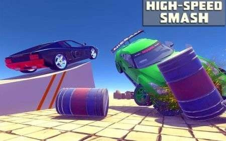 德比撞车特技比赛(Derby Crash Car Stunt Race)截图2