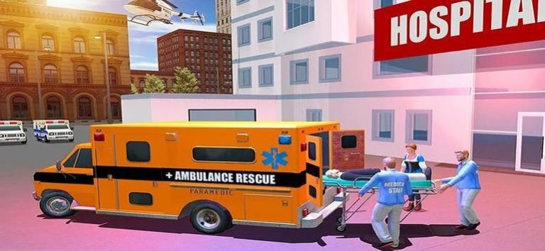 紧急救护车救援(Ambulance Rescue Driving)截图1