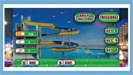 水滑梯冲刺3D（Water Slide Race）截图2