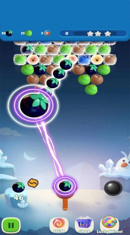 水果气泡喷射器(Fruit Bubble Shooter)截图3