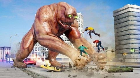 愤怒的怪物城市攻击（Angry Monster City Attack）截图2