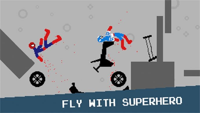 像素火柴人坠落（Stickman Falling Pixel）截图3