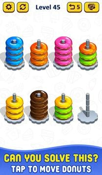 甜甜圈圈堆栈3D（Donut Hoop Stack）截图3