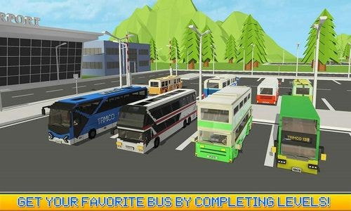 像素巴士司机Blocky City Bus Driver SIM2