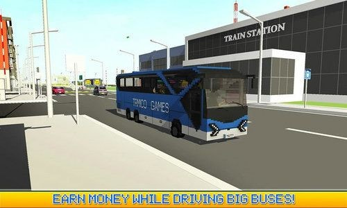 像素巴士司机Blocky City Bus Driver SIM1