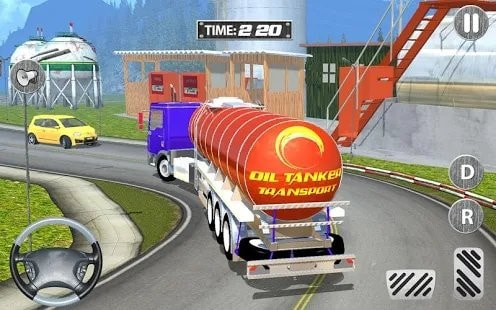 油轮车运输3D（Off Road Oil Cargo Tanker 3D）截图2