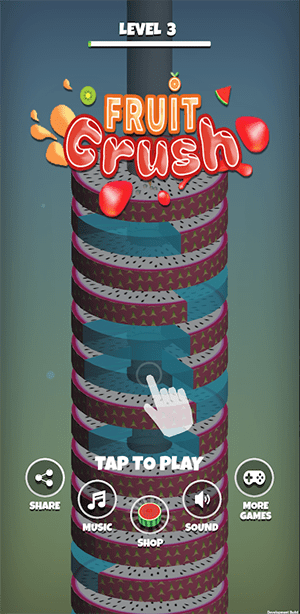 堆球水果粉碎(Stack Ball Fruit Crush)截图2