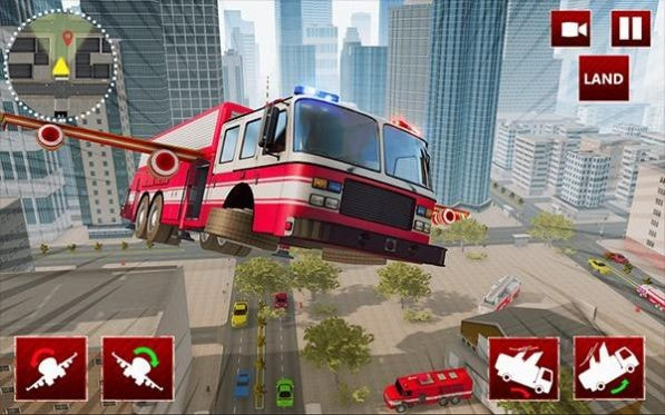 飞行消防卡车模拟器Flying Fire Truck Simulator截图2