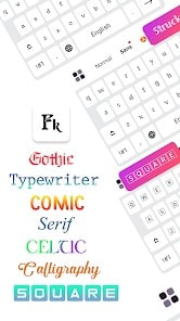 字体键盘(Fonts Keyboard)截图1