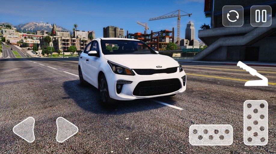 白色起亚竞速赛(Kia Rio Driving Simulator)截图2