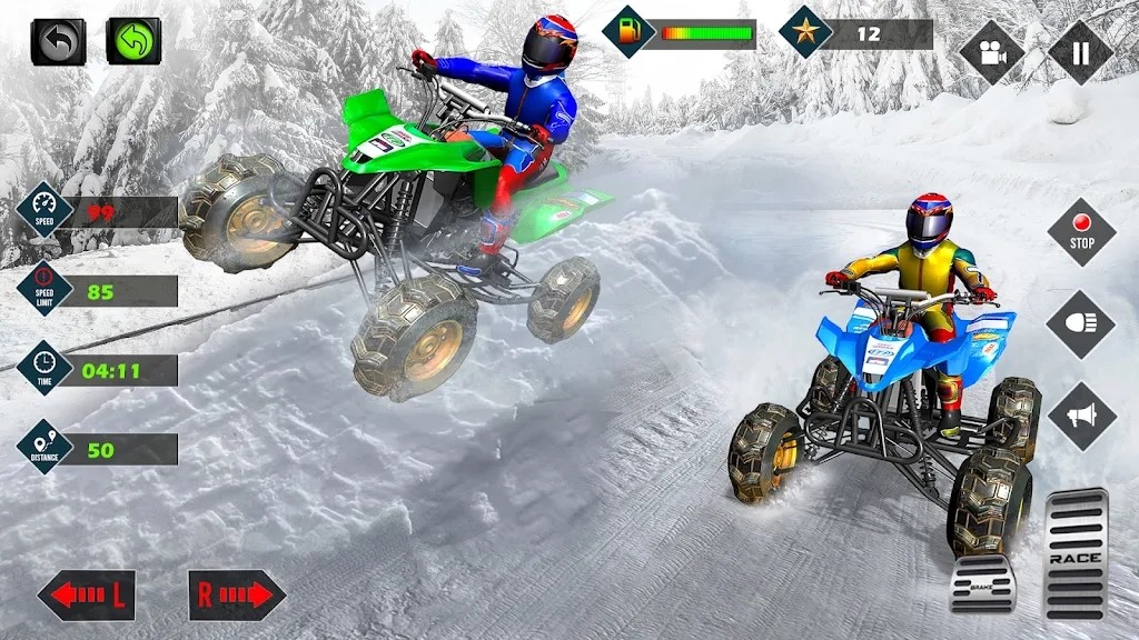 雪地摩托模拟器(Snowmobile Simulator Adventure)截图3