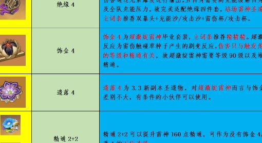 《原神》雷电将军流派玩法与出装教学