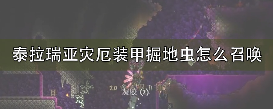 泰拉瑞亚灾厄装甲掘地虫怎么召唤