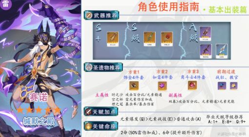 《原神》赛诺详细培养攻略及使用指南 原神赛诺强度怎么样